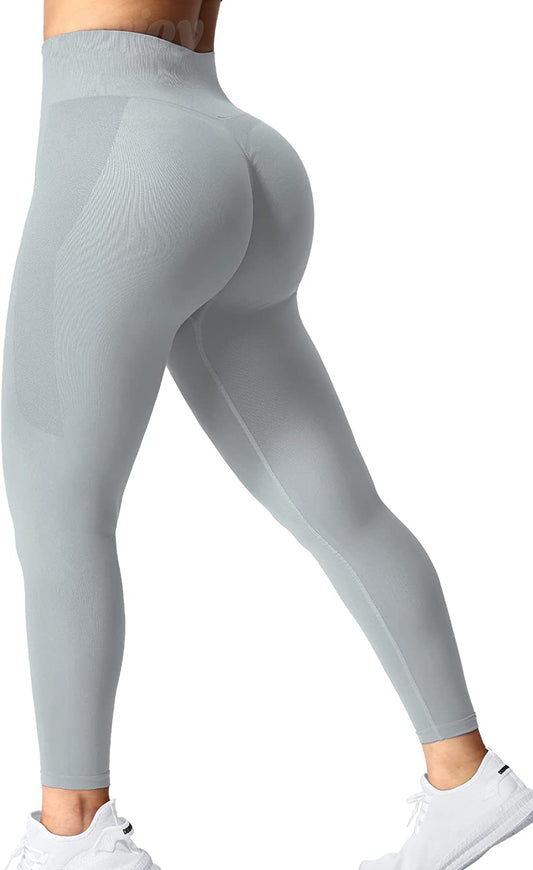Amplify Seamless Scrunch Leggings for Women High Waist Workout Gym Pants Tummy Control Athletic Tights